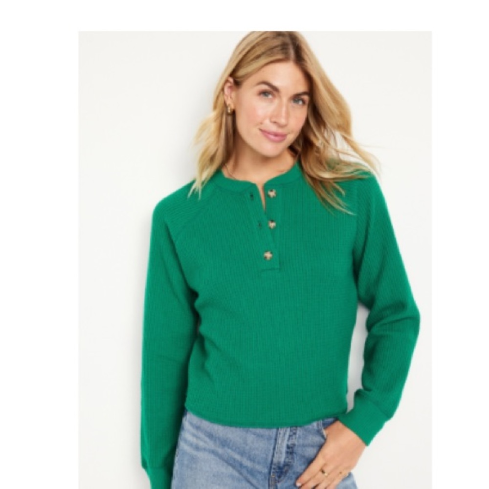 Old Navy waffle henley